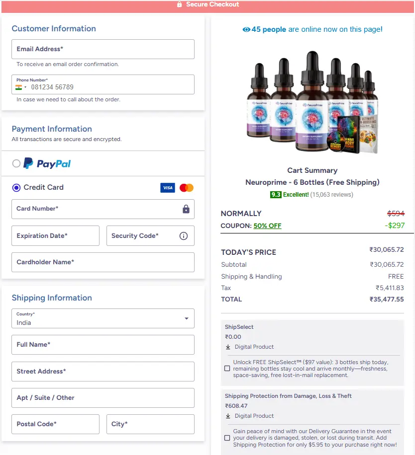 NeuroPrime - Secure Page